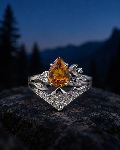 Volcanic Glow - Sterling Silver